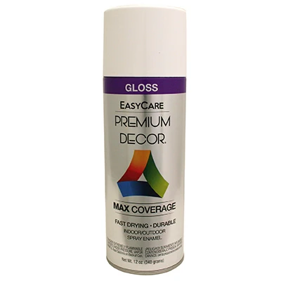 Premium Decor Spray Paint, White Gloss, 12 oz.