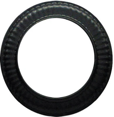 Black Stove Pipe Trim Collar, 28 Gauge, 3 In.