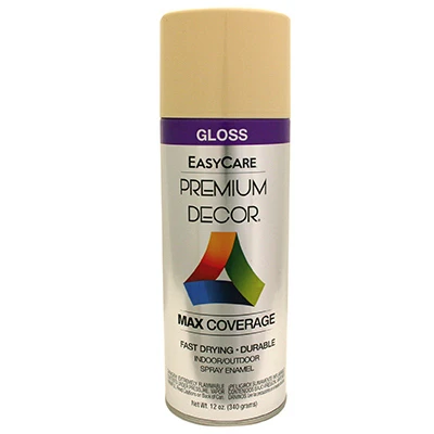 Premium Decor Spray Paint, Almond Gloss, 12 oz.