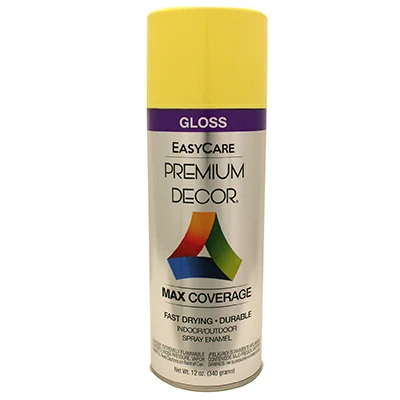Premium Decor Spray Paint, Daffodil Gloss, 12 oz.