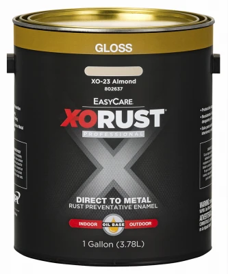 X-O Rust Premium Anti-Rust Oil-Base Enamel, Gloss Almond, 1 Gallon
