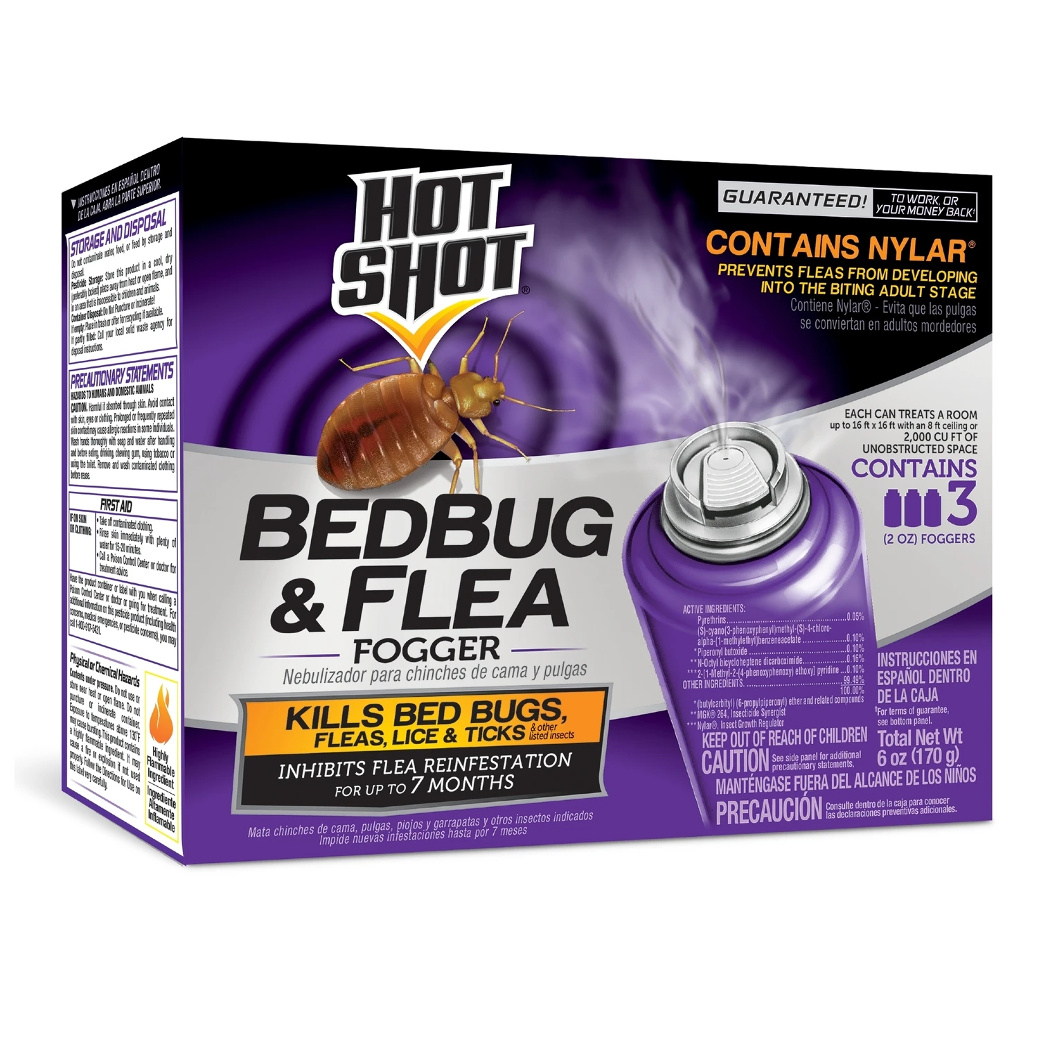 Bedbug & Flea Fogger, 2-oz., 3-Pk.