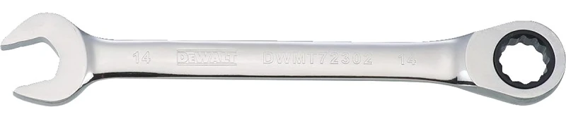 MetricRatcheting Combination Wrench, Long-Panel, 14mm