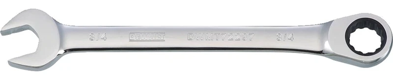 SAE Ratcheting Combination Wrench, Long-Panel, 3/4 In.