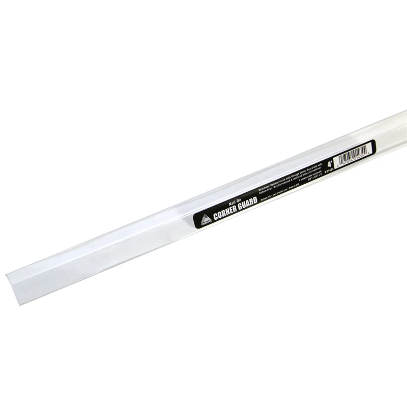 Corner Guard, Self-Tap Nails, Clear, 5/8-In. x 4-Ft.