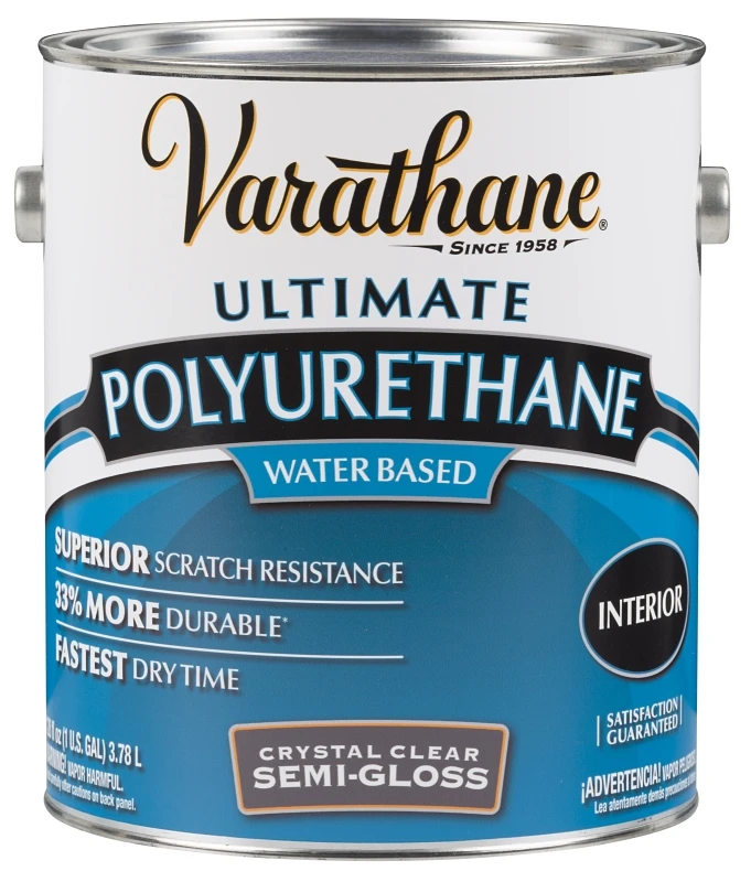 Interior Polyurethane, Water Base, Semi-Gloss, 1-Gallon