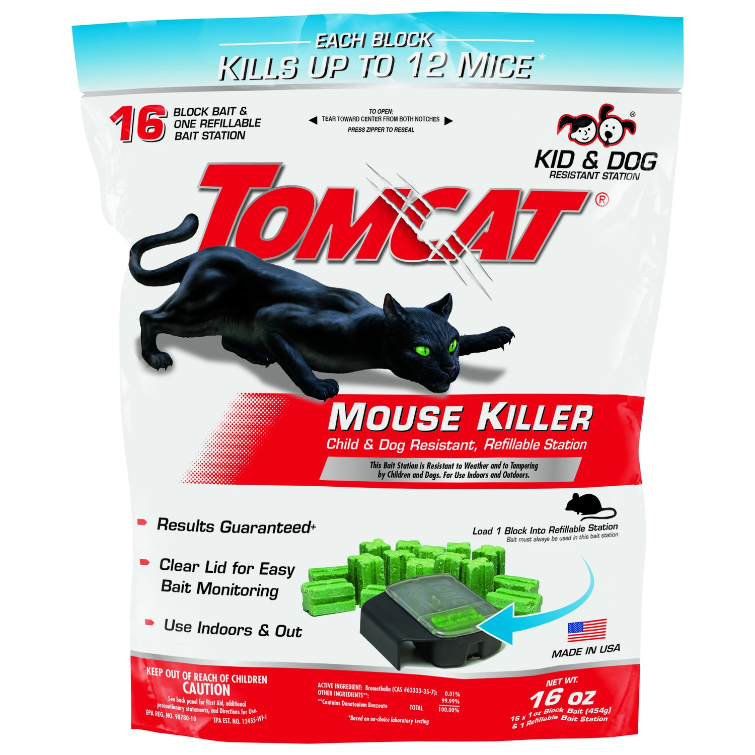 Mouse Killer Station, Refillable, 16-Pk.