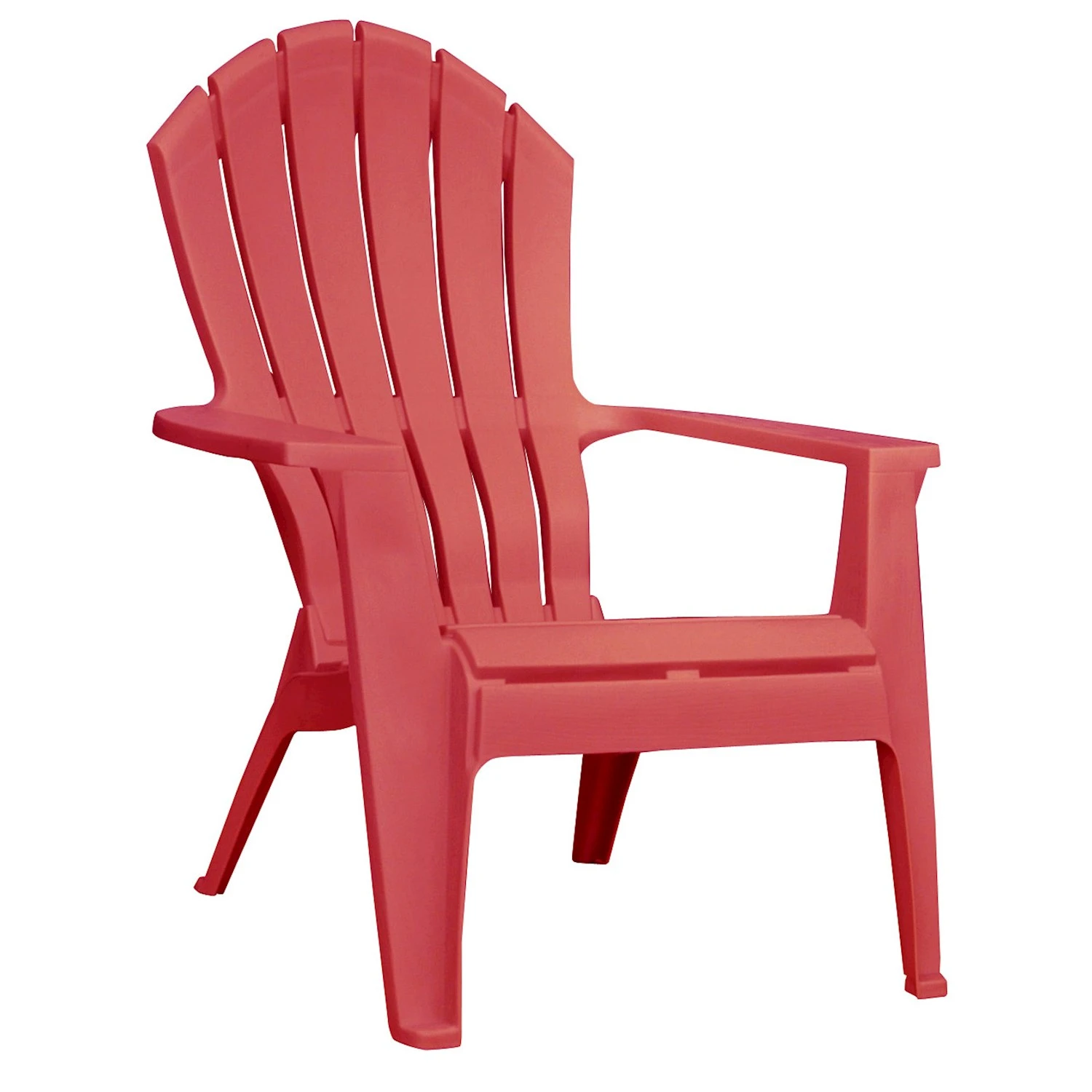 RealComfort Adirondack Chair, Ergonomic, Cherry Red