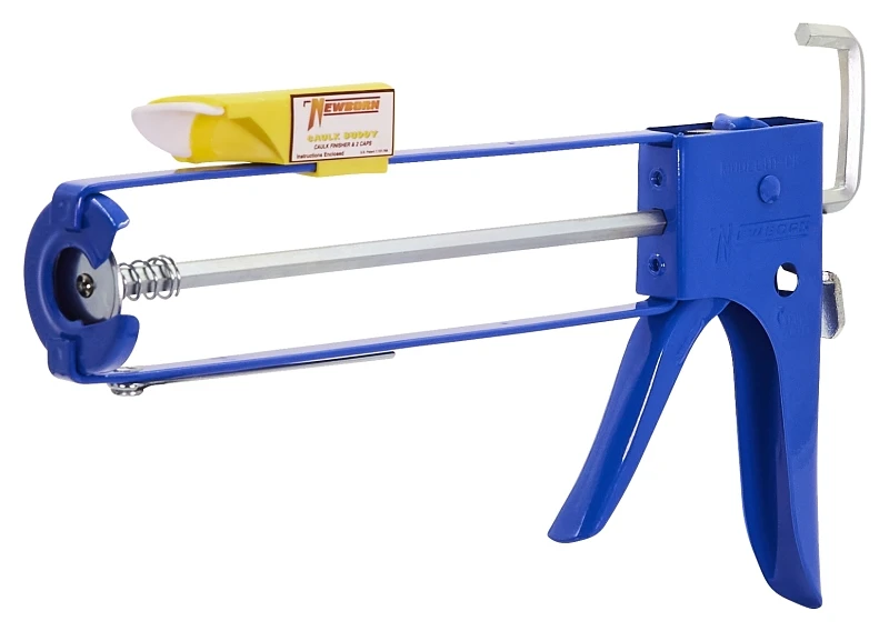 Caulking Gun, Provides Perfect Bead, EZ-Load Front, 10:1 Thrust Ratio, Blue, 1/10-Gallon