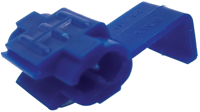 Tap Splice Wire Connector, Blue, 18-14 AWG, 5-Pk.
