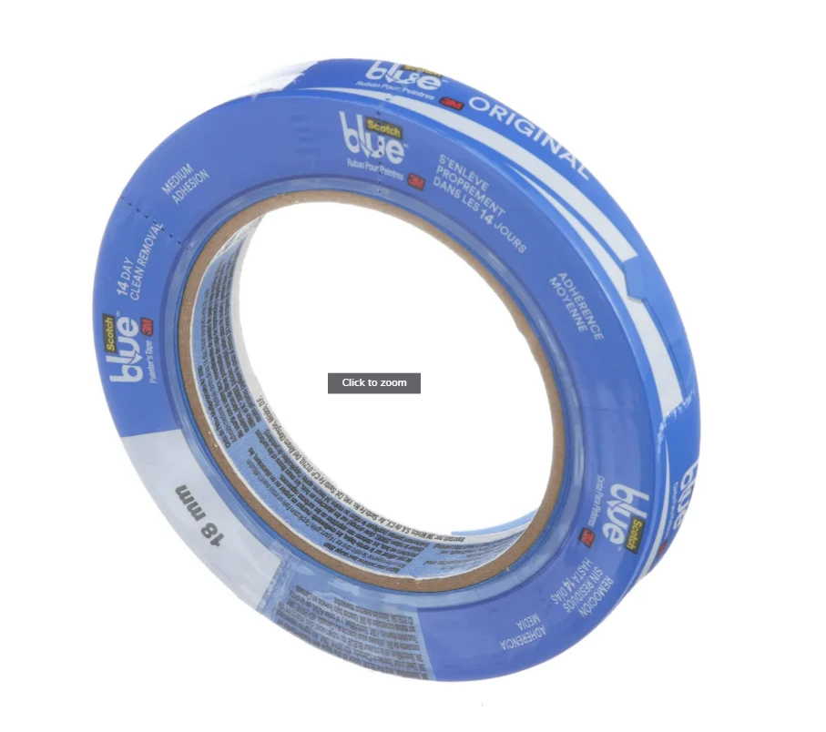 Long Mask Masking Tape, Blue, 70 In. x 60 Yds.