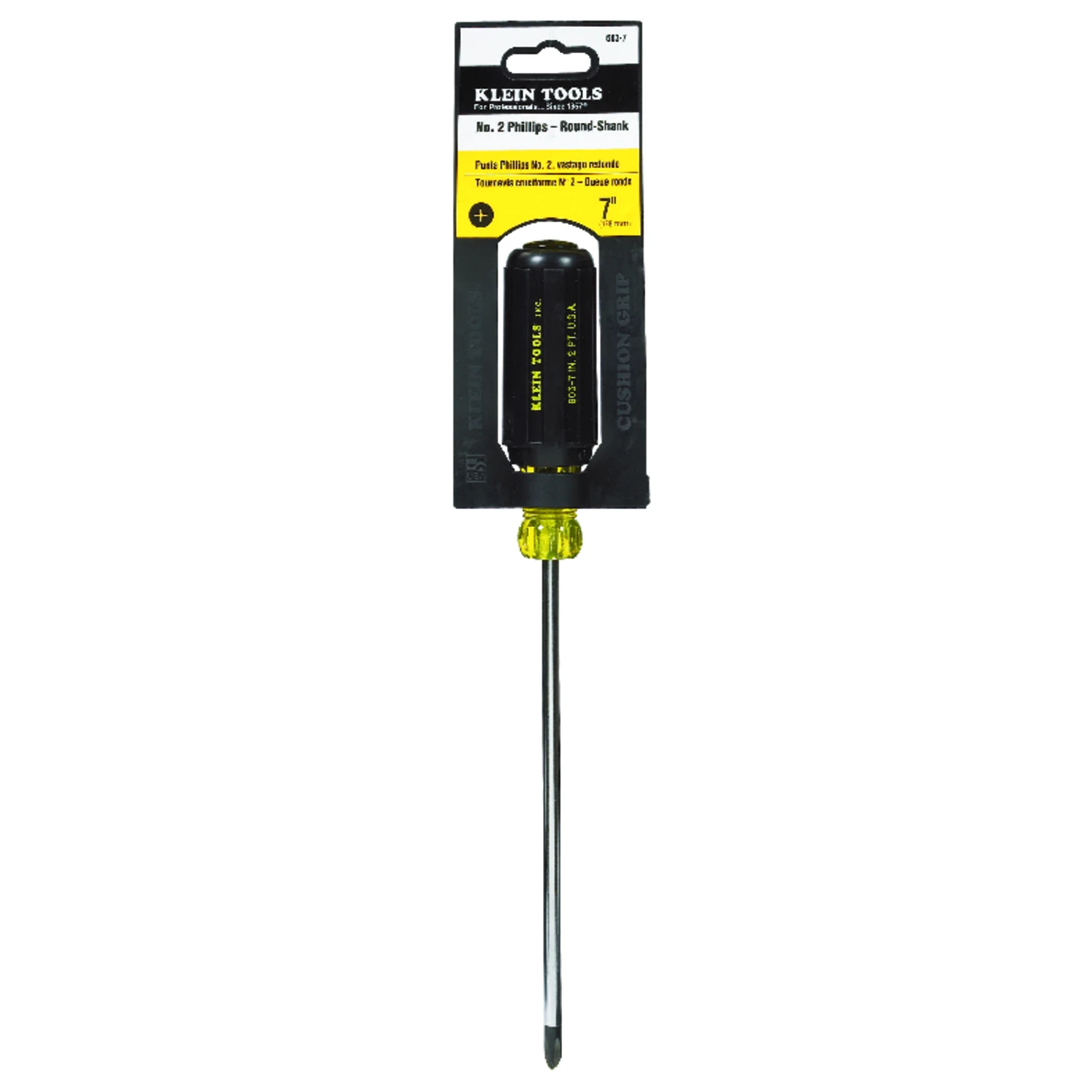 #2 Phillips Screwdriver, Cushion-Grip, 7 x 11-5/16 In.