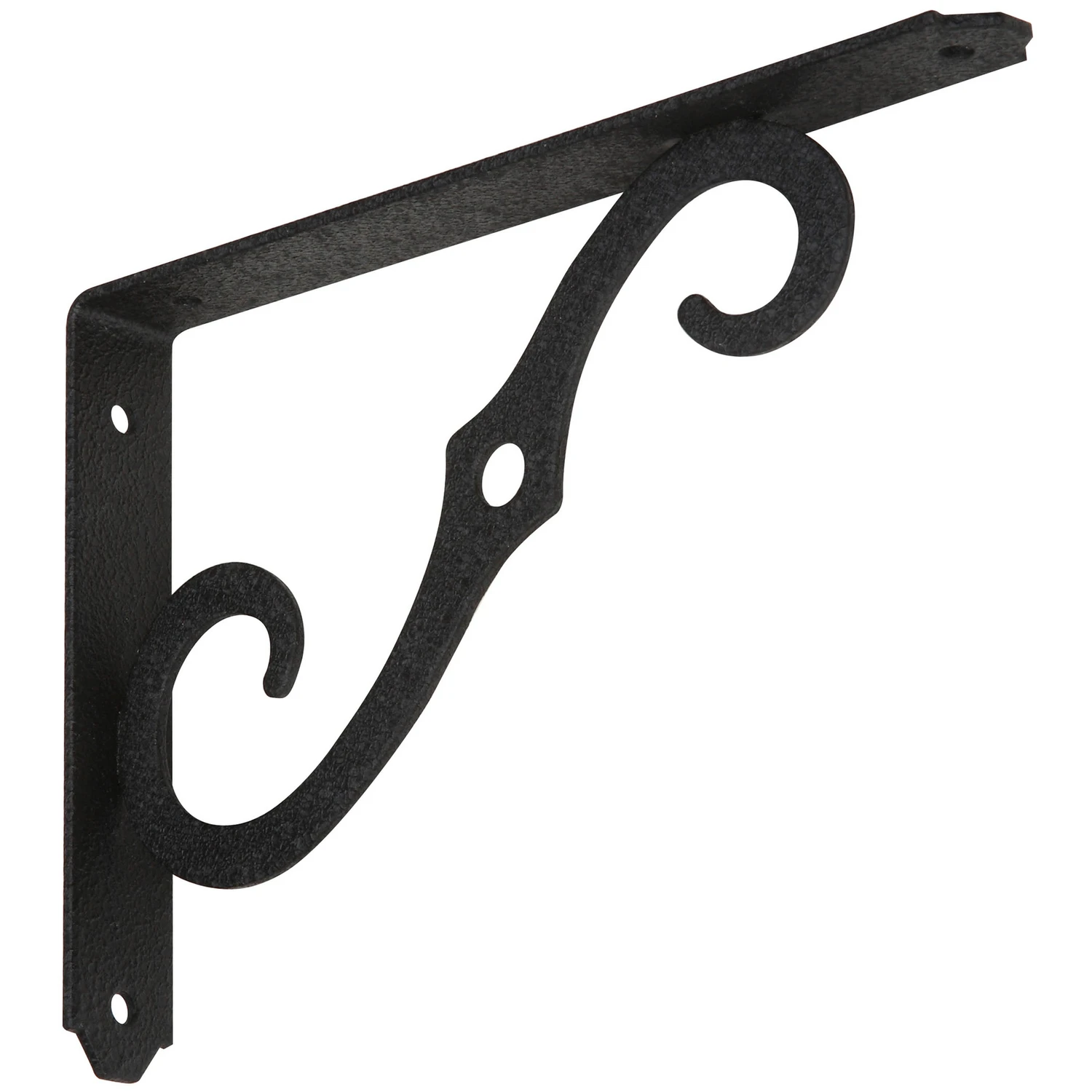 Shelf Bracket, Antique Black, 8 x 5-1/2 In.
