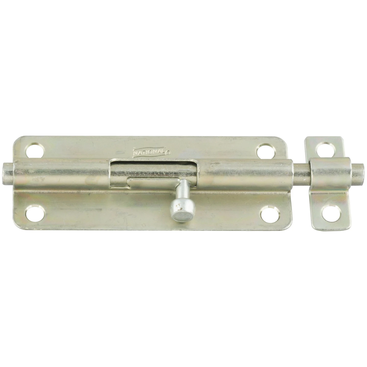 Door Barrel Bolt, Zinc, 5 In.