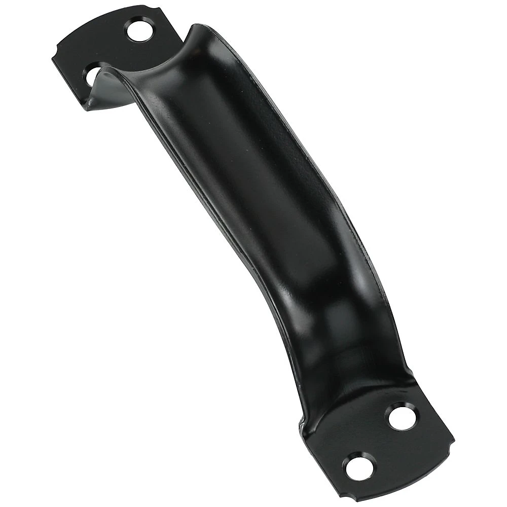 Door Pull, Extra Heavy, Black, 6-3/4 In.