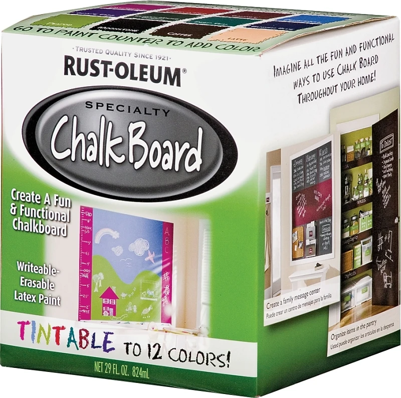 Specialty Chalkboard Latex Paint, Tintable in Store, 29-oz..