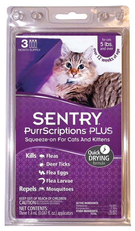 UltraGuard Dual-Action Topical Flea & Tick Drops, Cats over 5 Lbs., 3-Pk.