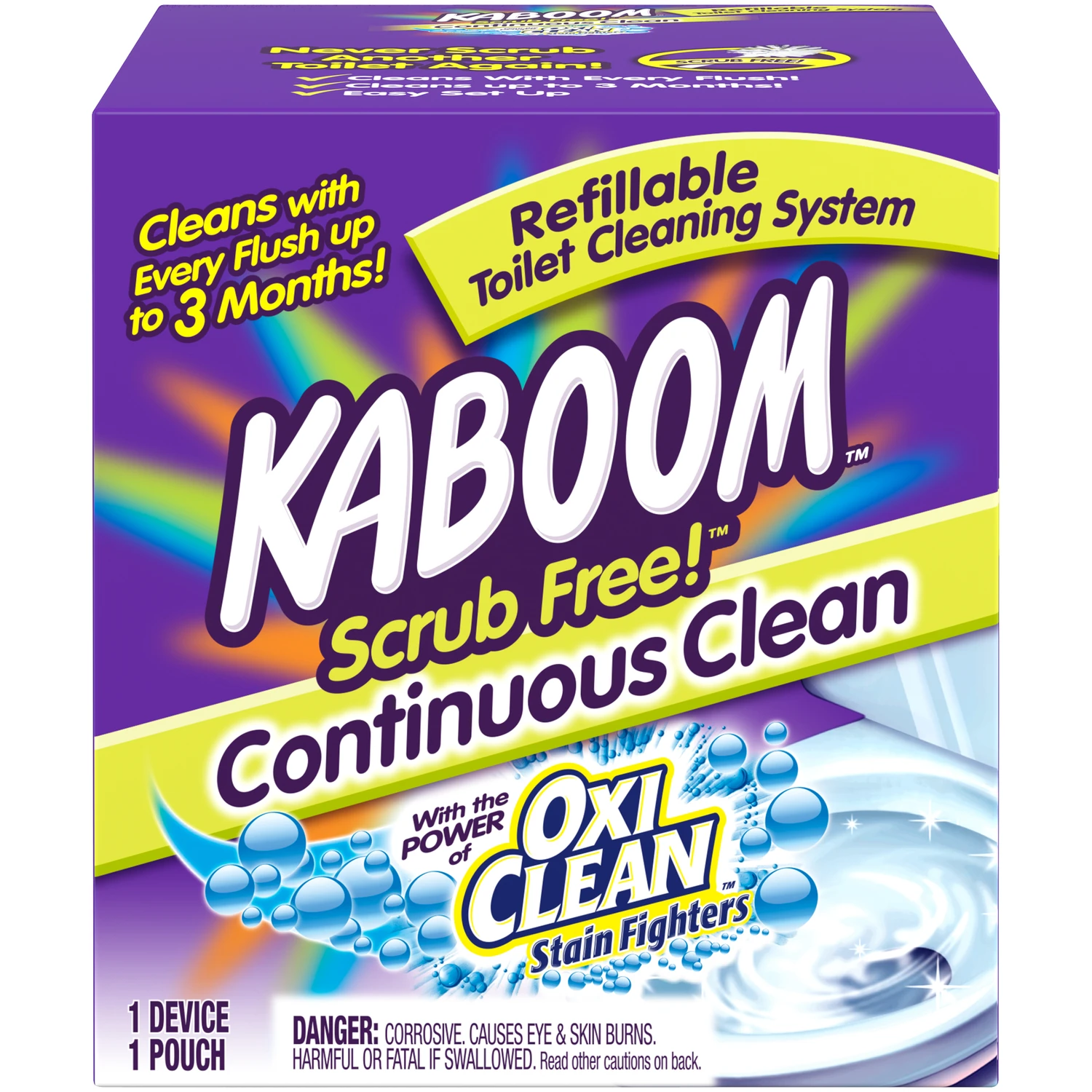 Scrub Free! Toilet Cleaning System with OxiClean