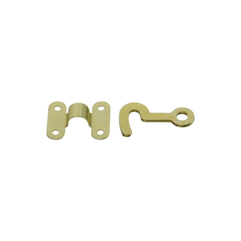 Brass Hook/ Staple, 2-Pk.
