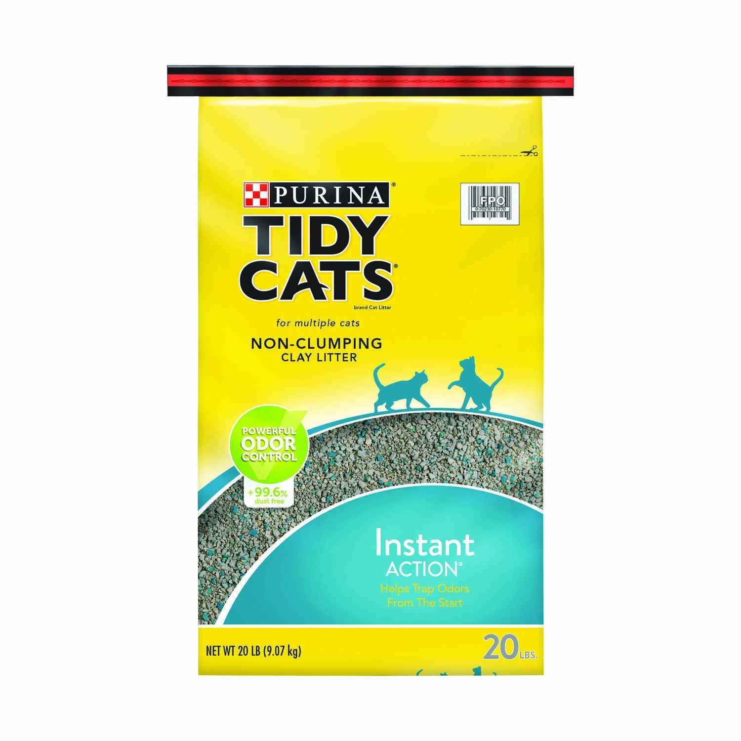 Cat Litter, Immediate Odor Control, 20 Lb. Bag