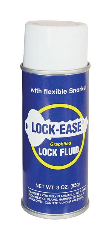 Lock-Ease Graphite Lock Fluid, 3 oz. Aerosol