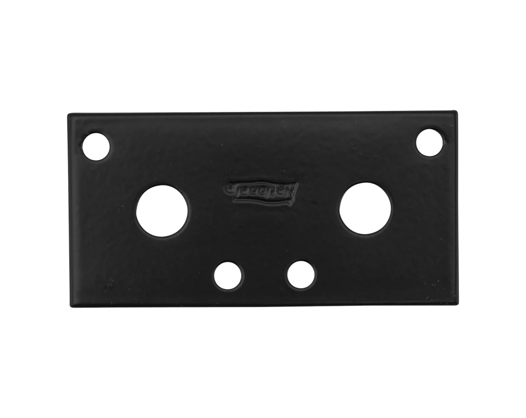 Mending Brace, Black Steel, 3 In.