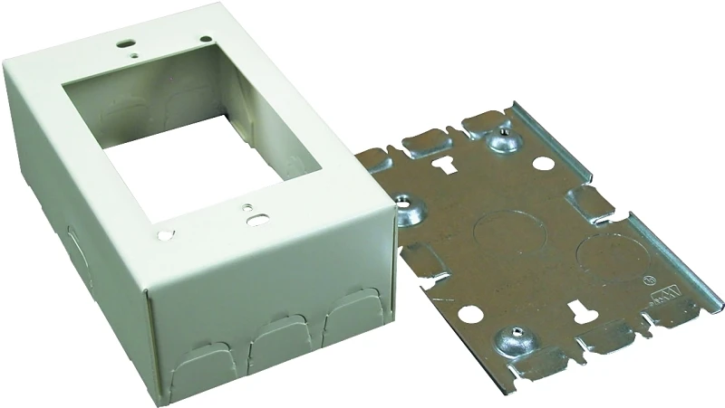 700 Series Extra Deep Outlet Box, Ivory, 1.75-In.