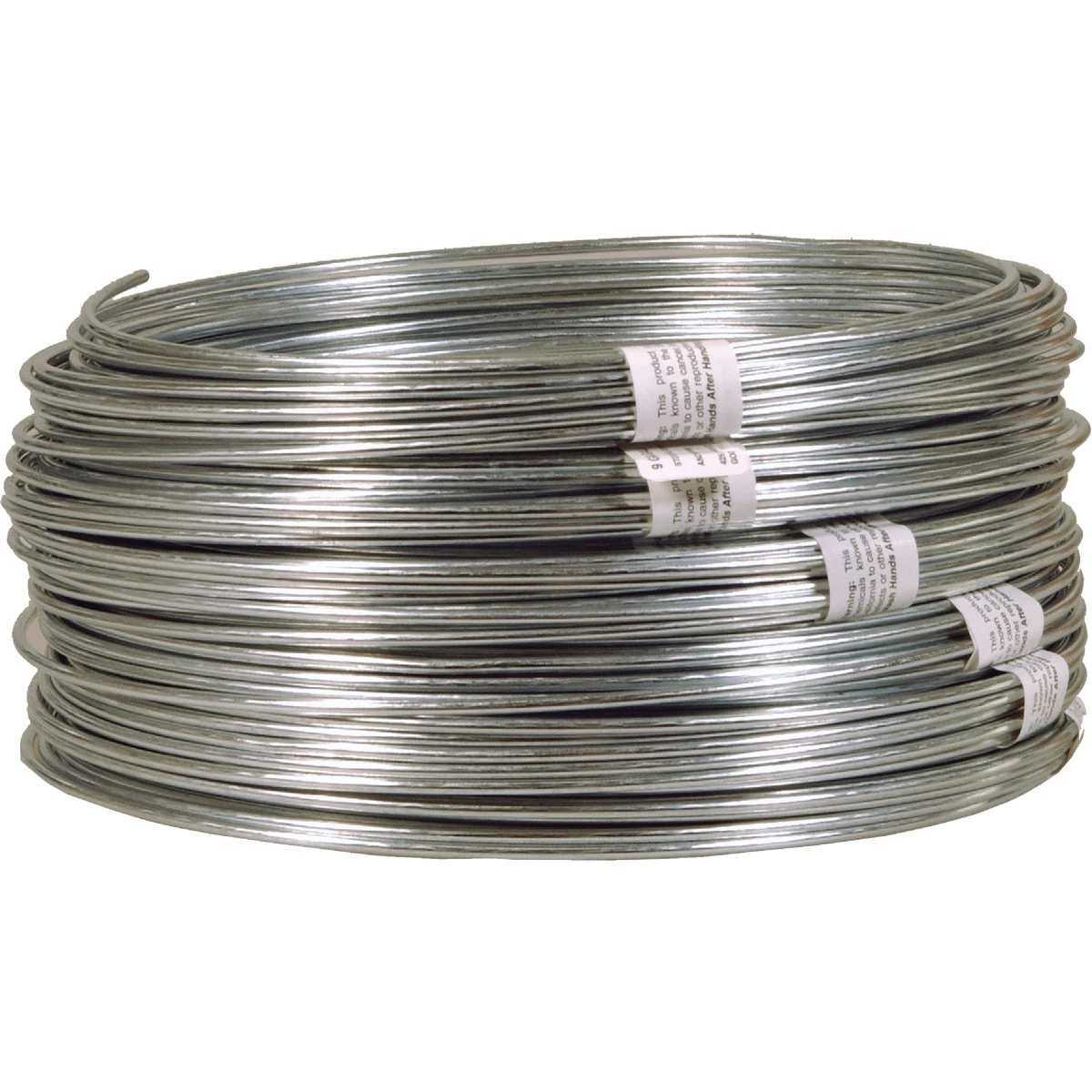 Clothesline Wire, Solid, Galvanized, 12-Gauge, 50-Ft. Coil