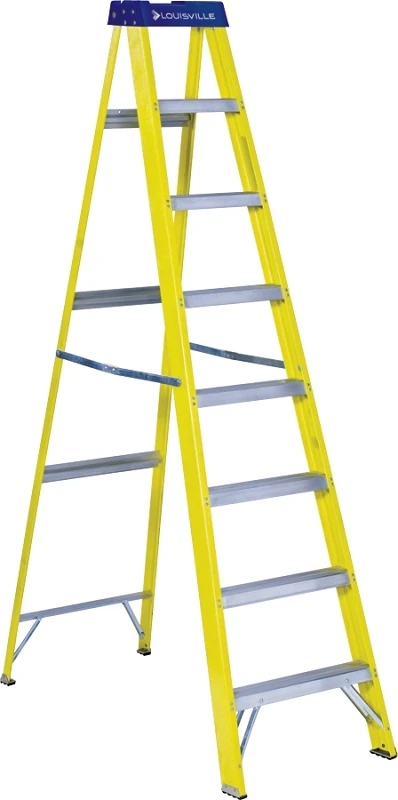 8-Ft. Step Ladder, Fiberglass, Type I, 250-Lb. Duty Rating