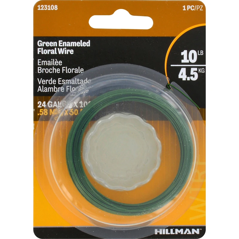 24-Gauge Green Floral Wire, 100-Ft.