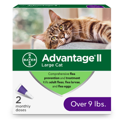 Flea Prevention for Large Cats, Over 9-Lbs.,2 Doses
