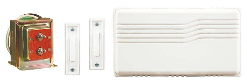 Wired Doorbell Contractor Kit, White