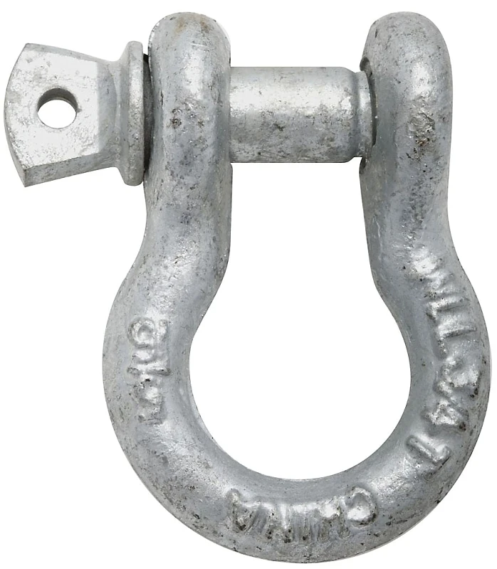 Galvanized Anchor Shackle with Screw Pin, 5/16 In.