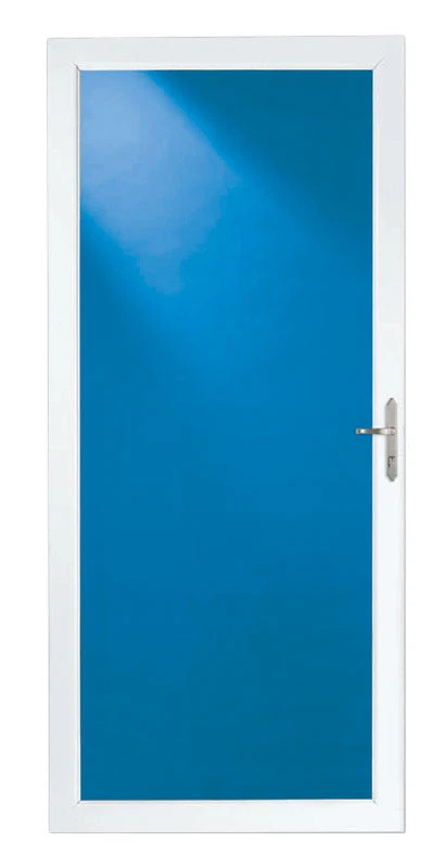 Storm Door, Full View, White Aluminum & Nickel Handles, 36 x 81-In.