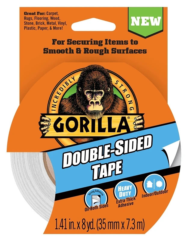 Double Sided Tape, Weather Resistant, 1.41-In. x 8-Yd.