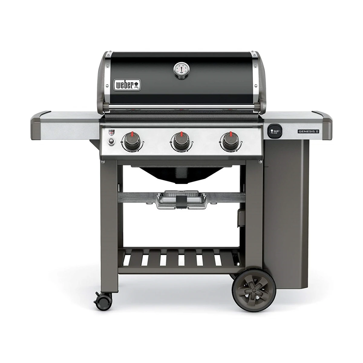 Spirit S-315 LP Gas Grill, 3 Burners, 32,000 BTU, Stainless Steel