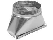 Aluminum HVAC Duct Pipe Transition Fitting, 7-In. Round