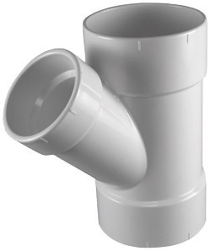 Schedule 30 PVC DWV Reducing Wye, 3 x 2 In.