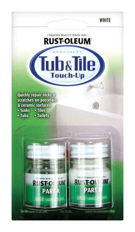 Touch Up Tub/Tile Kit, 2-Part, White