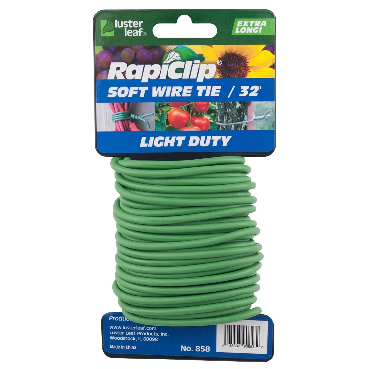 Soft Wire Tie, Green, Light Duty, 32-Ft.