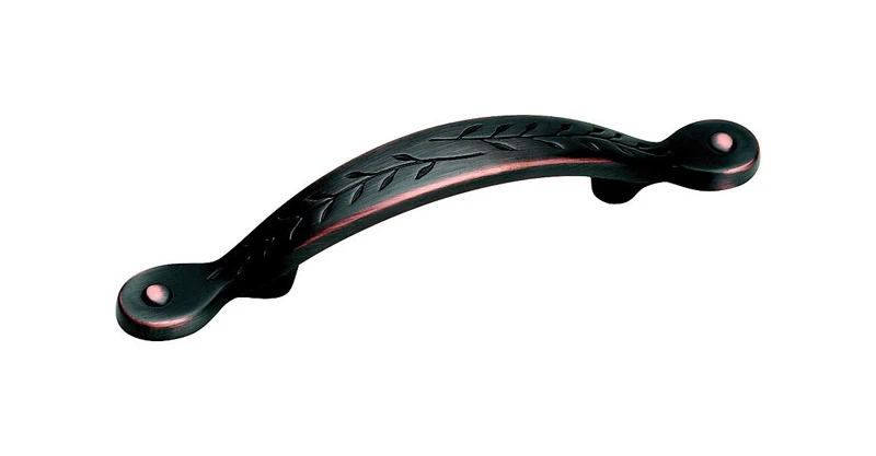 Bronze Leaf Cabinet Pull, 3 In.