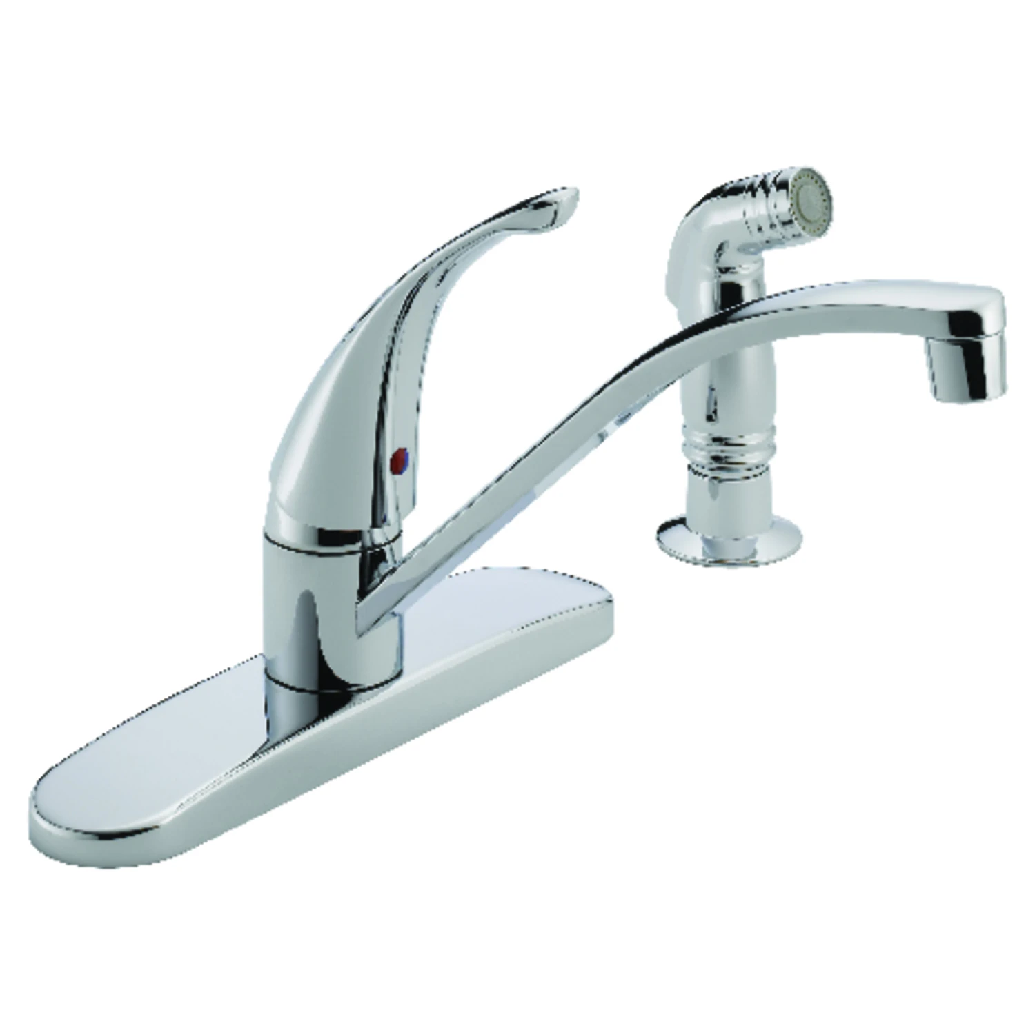 Kitchen Faucet With Side Spray, Single-Lever, Chrome