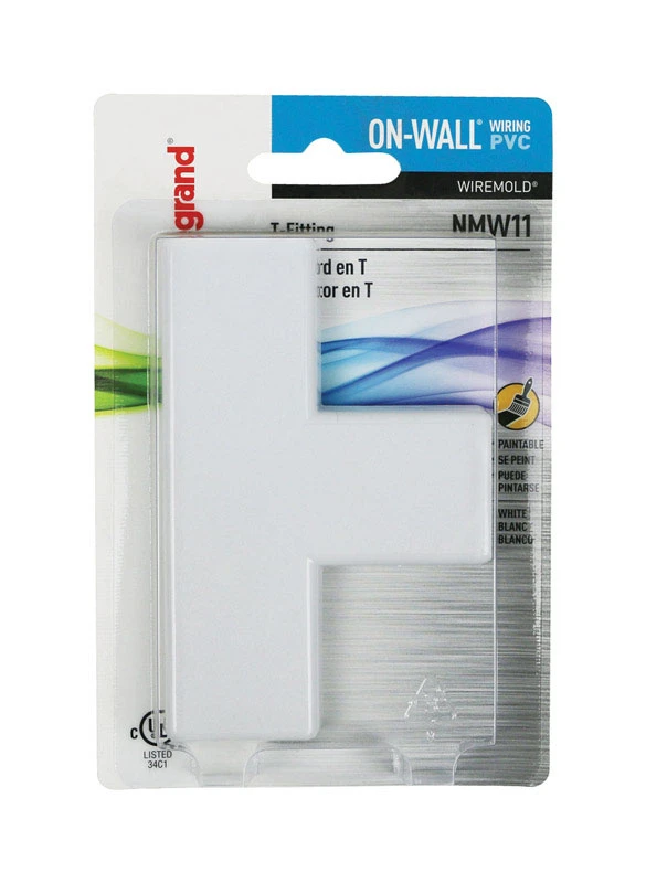 Tee Fitting For Wire Raceway, White