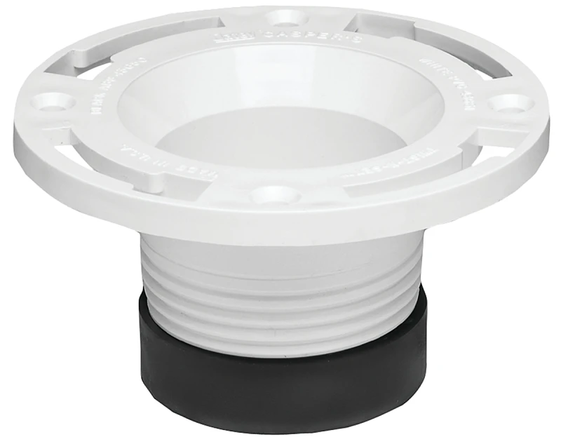 PVC Pipe Fitting,Twist-N-Set Closet Flange, 4 In.