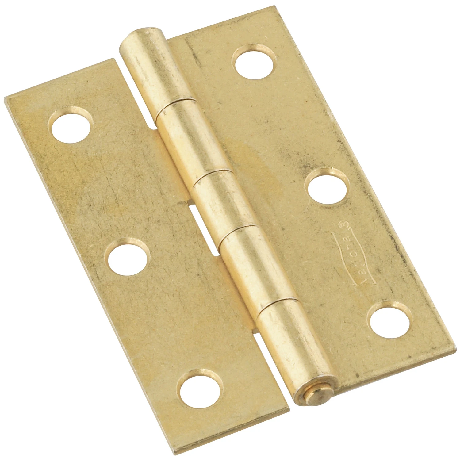 2-Pk., 3 x 2 In. Dull Brass Narrow Hinges