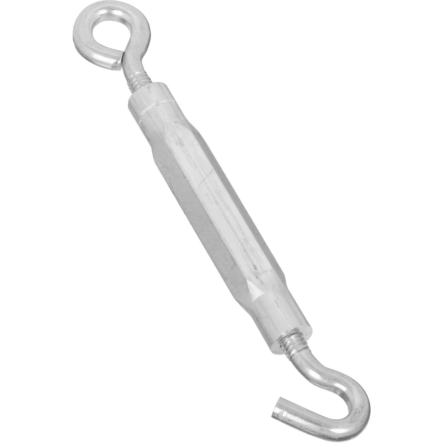 Hook & Eye Turnbuckle, Zinc, 7/32 x 6-1/2 In.