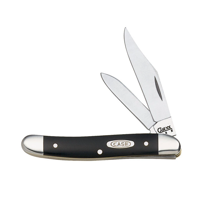 Medium Jack Pocket Knife, Stainless Steel/Black, 3-3/8-In. Closed