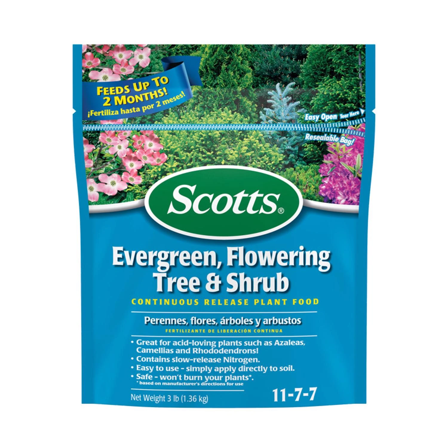 Evergreen, Flowering Tree & Shrub Continuous Release Plant Food, 3 Lbs.