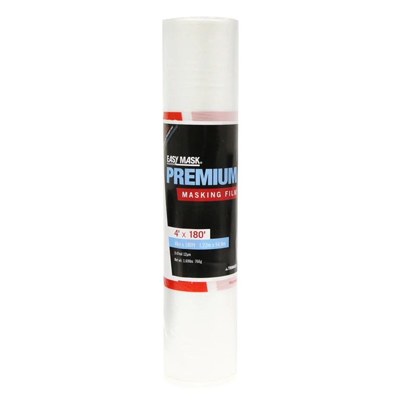 Premium Masking Film, 4 x 180 Ft., 1.22 x 54.8-M.