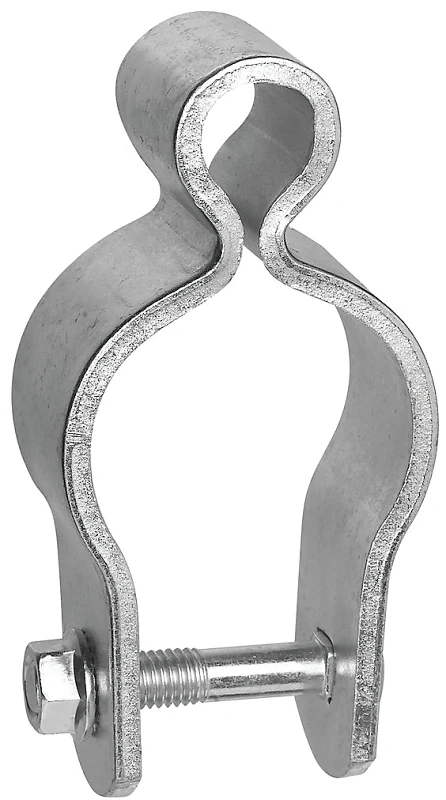 Pipe Gate Hinge, Zinc, 2 In.